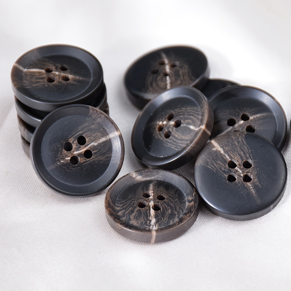 10pcs Mirror Surface Overcoat Metal Buttons Zinc Alloy Shank Button for  Jacket