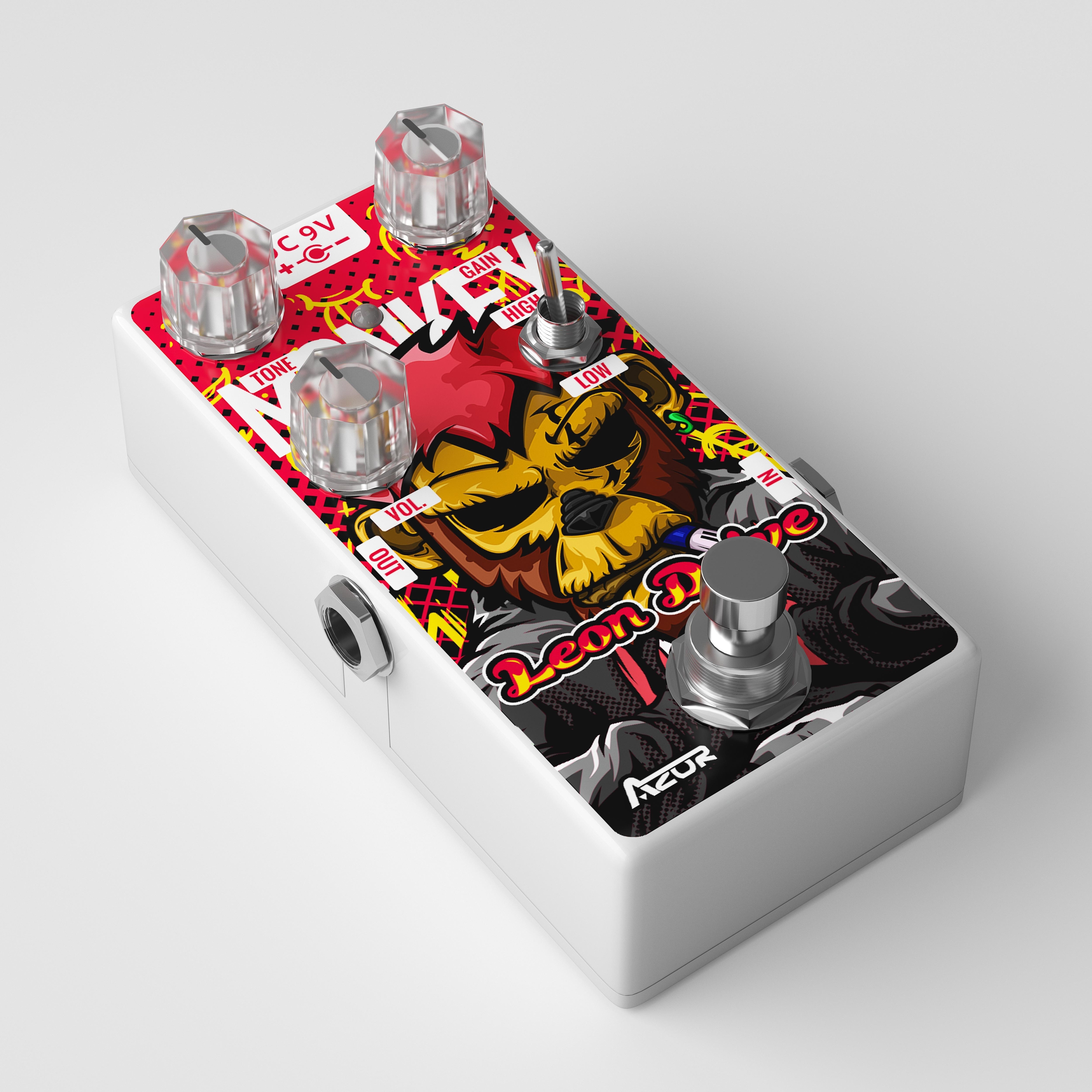 Azor Leon Dirve Guitar Effect Pedal Monkey Overdrive Tube Amp Pedal For