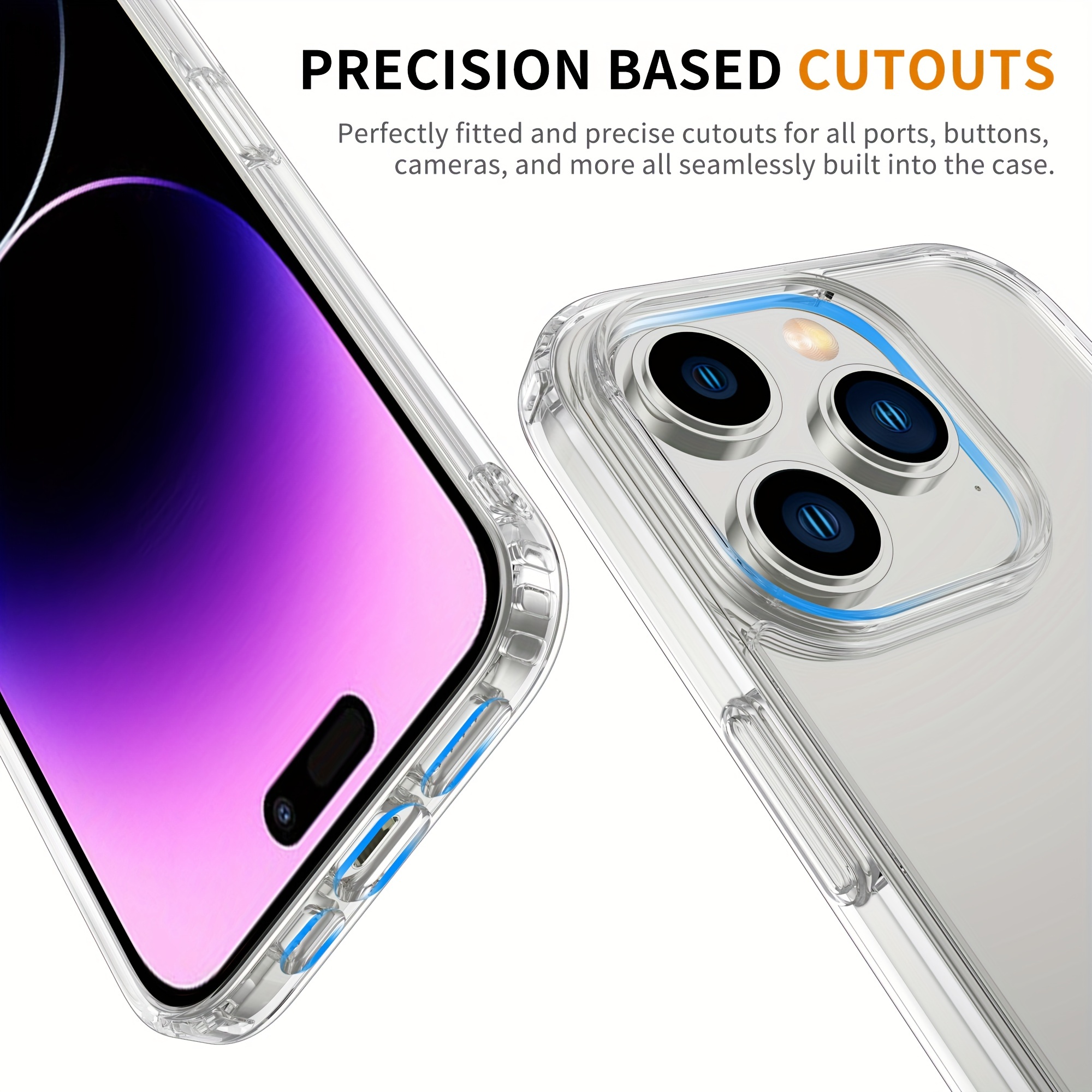 For iPhone 11 Pro Max Case 7 8 Plus X XR Cristal Clear Shockproof Thin TPU  Cover