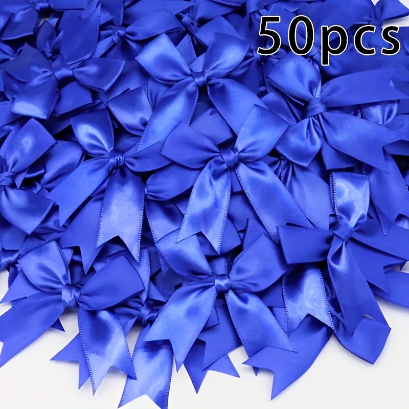 10pcs, Diy Ribbon Bow Jewelry Headwear Jewelry New Rowan Ribbon Bow Tie  Blue, Scene Decor, Festivals Decor, Room Decor, Home Decor, Offices Decor,  The