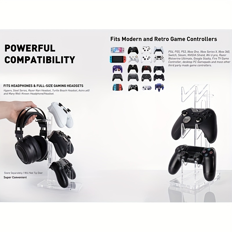 Universal 3 Tier Controller Holder Headset Stand Ps4 Ps5 - Temu Canada