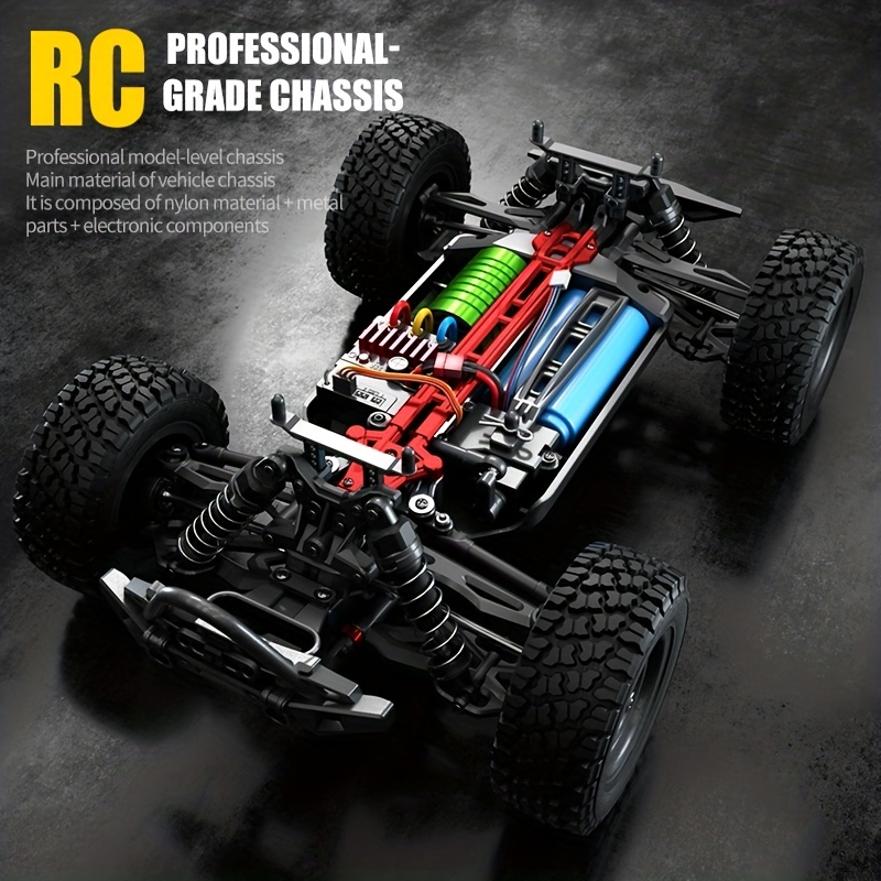 Carro RC Drift, carro de controle remoto de acrobacias 1:16 2,4 GHz veículo  de brinquedo com luz de LED simulada tração nas 4 rodas, alta velocidade na  estrada Drift carro de corrida