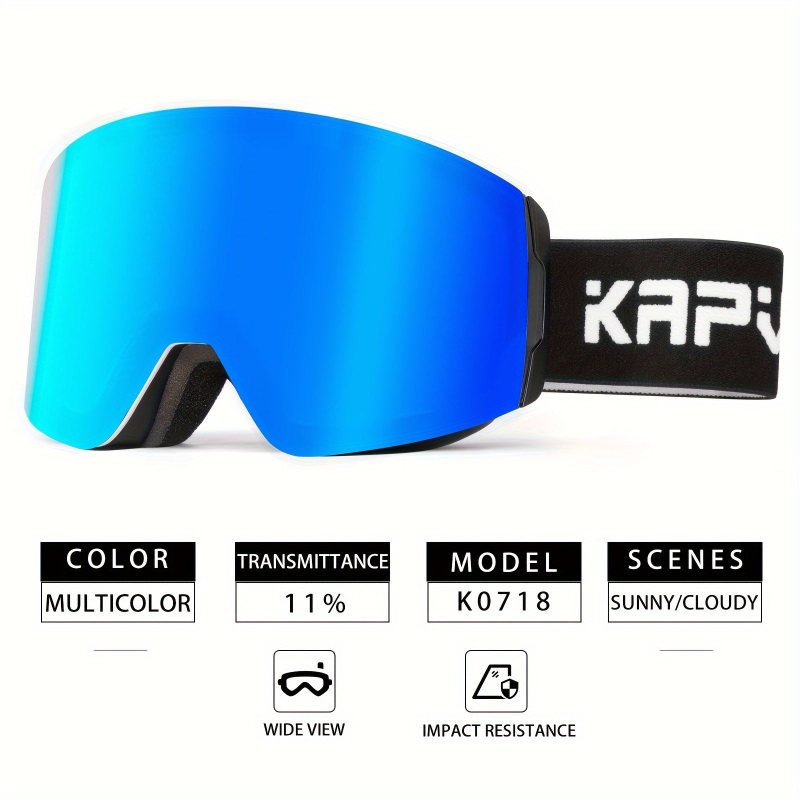 Ski Goggles Uv Protection Anti Fog Skiing Glasses With