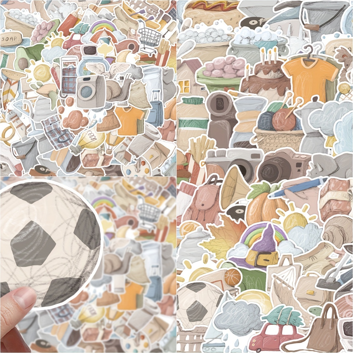 Sticker Football Aquarelle, Autocollants