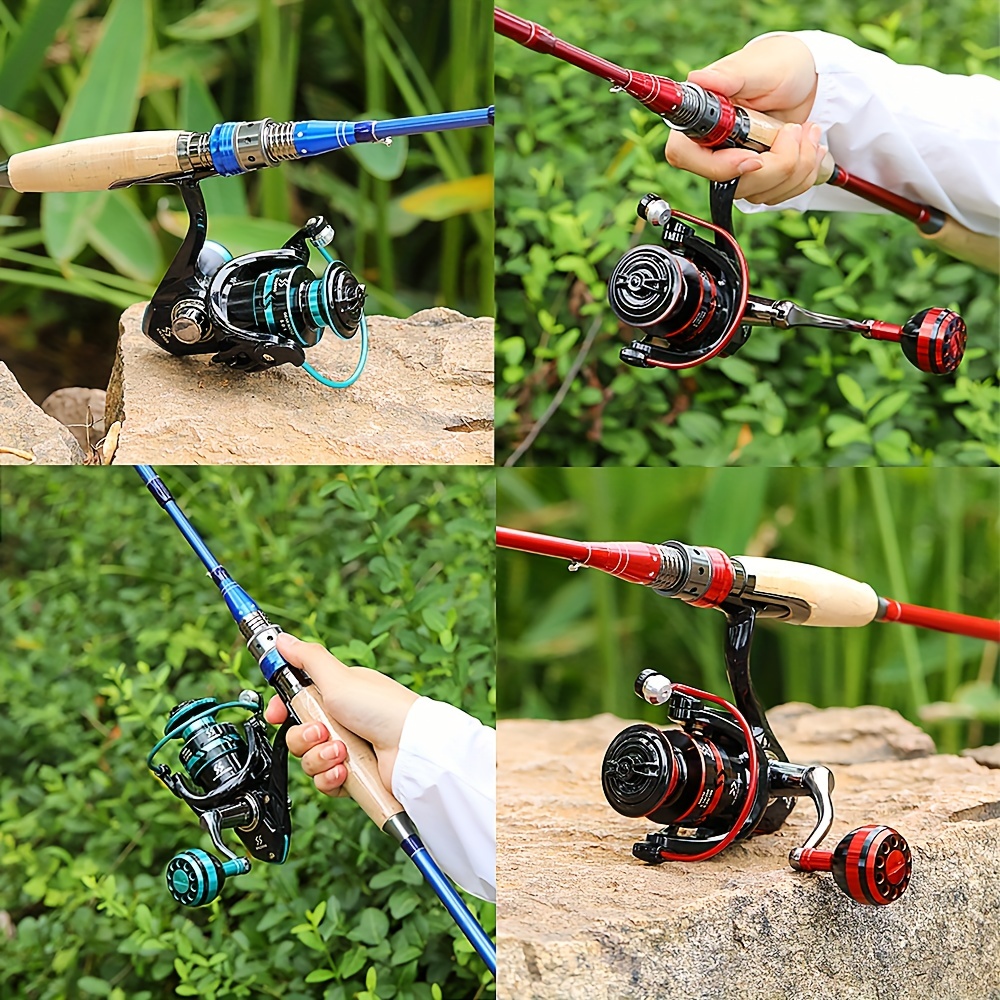 Sougayilang Fly Fishing Rod and Reels Combo 4 Section Carbon Fiber