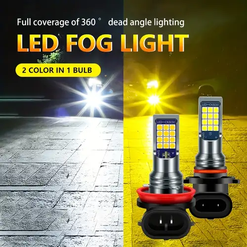 S&D 2pcs Car LED Lamps H11 H8 LED Bulbs HB4 Led HB3 9006 9005 P13W Yel –  sd-estore