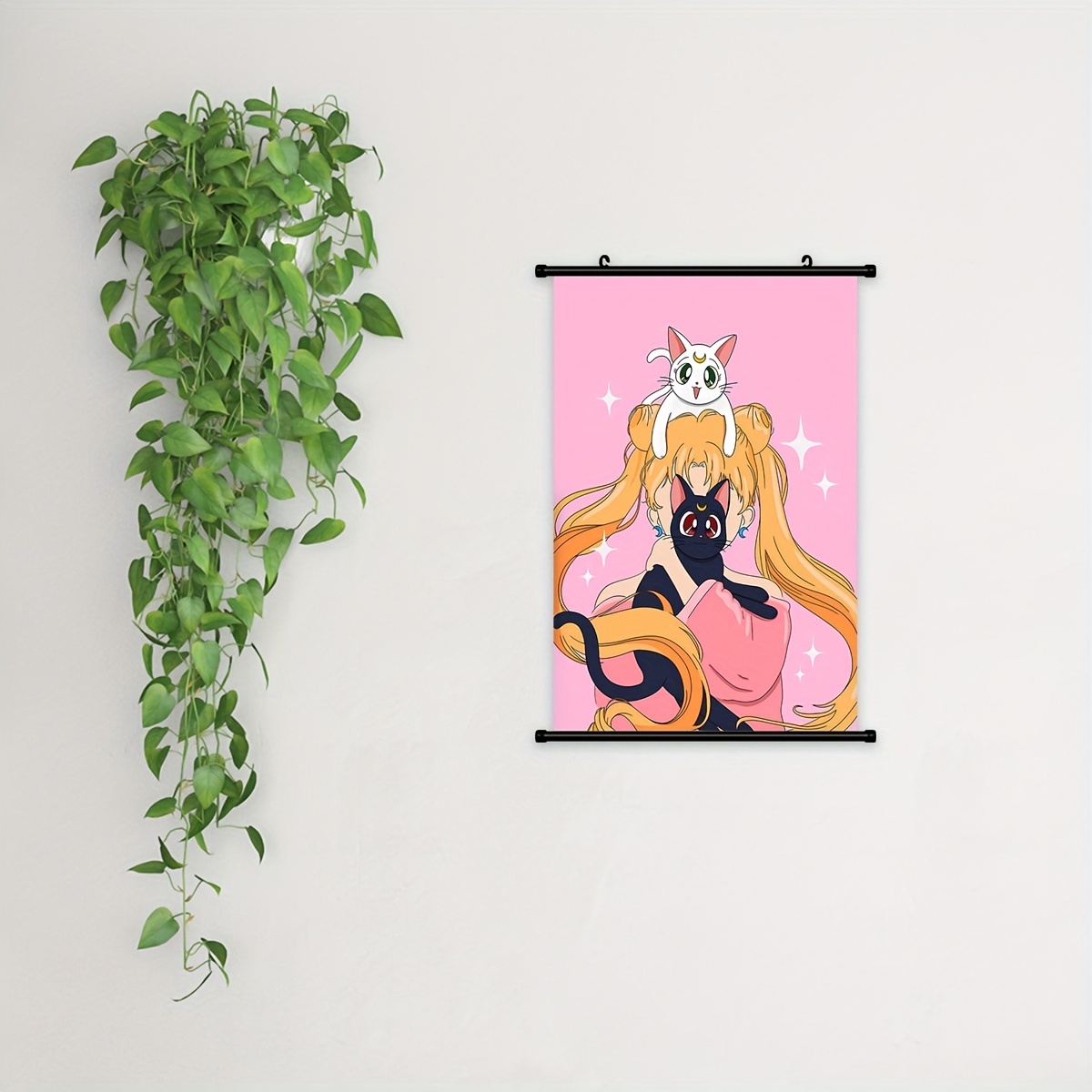 Fly Moon Anime, Wall Scroll Mural Poster, Home Decor