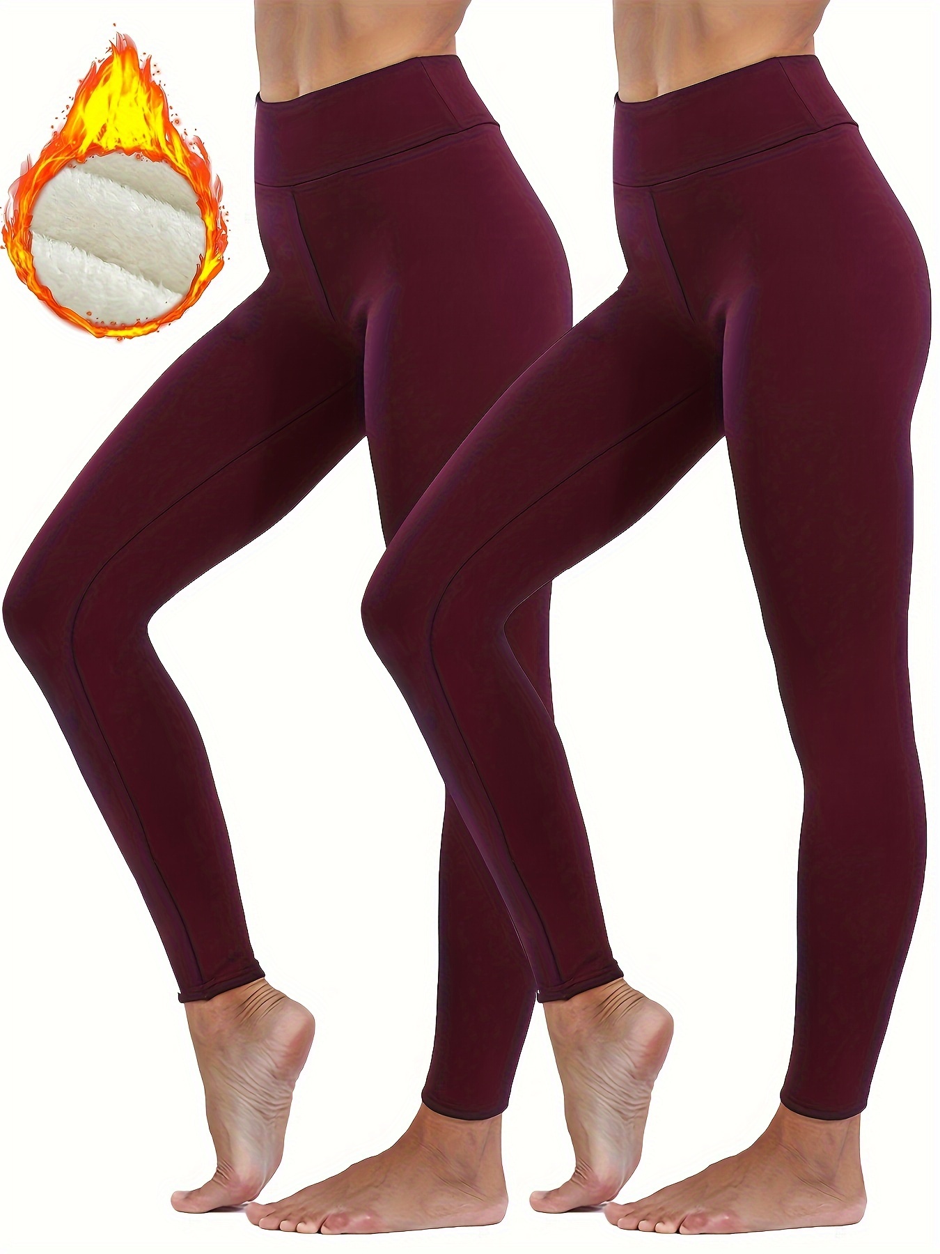 Plush Thermal Pants, Soft & Comfy Slim Elastic Tights For Winter, Women's  Lingerie & Sleepwear