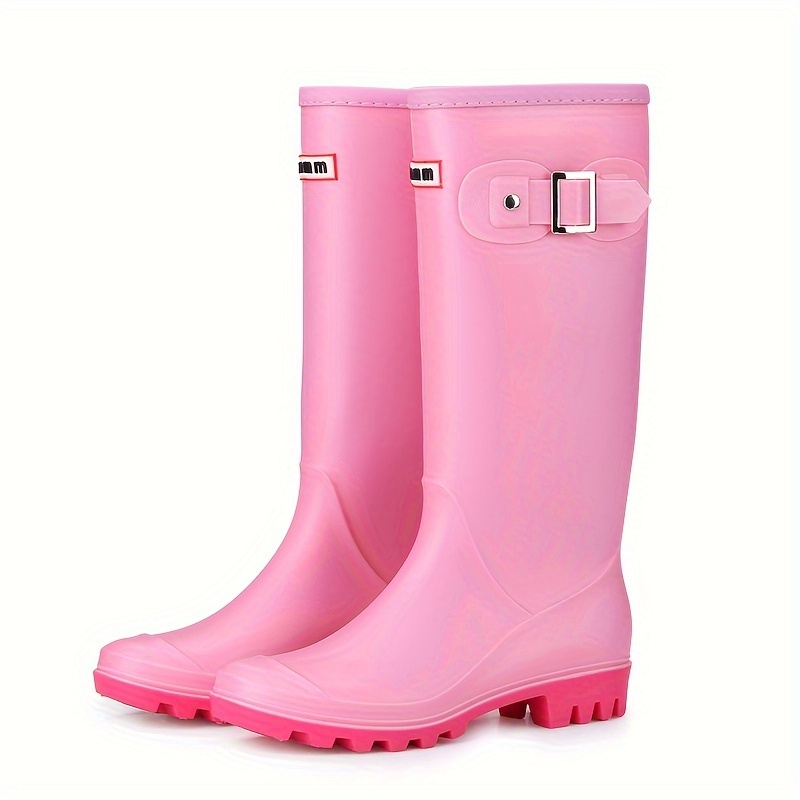 womens long water shoes high quality and slip resistant rain boots