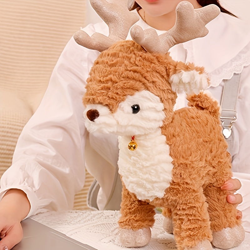 Cute Christmas Tree Plush Throw Pillow Kawaii Stuffed Elk Snowman