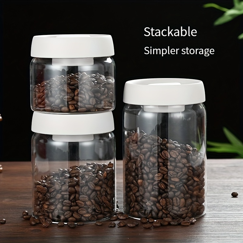 Glass Coffee Powder Vacuum Storage Container