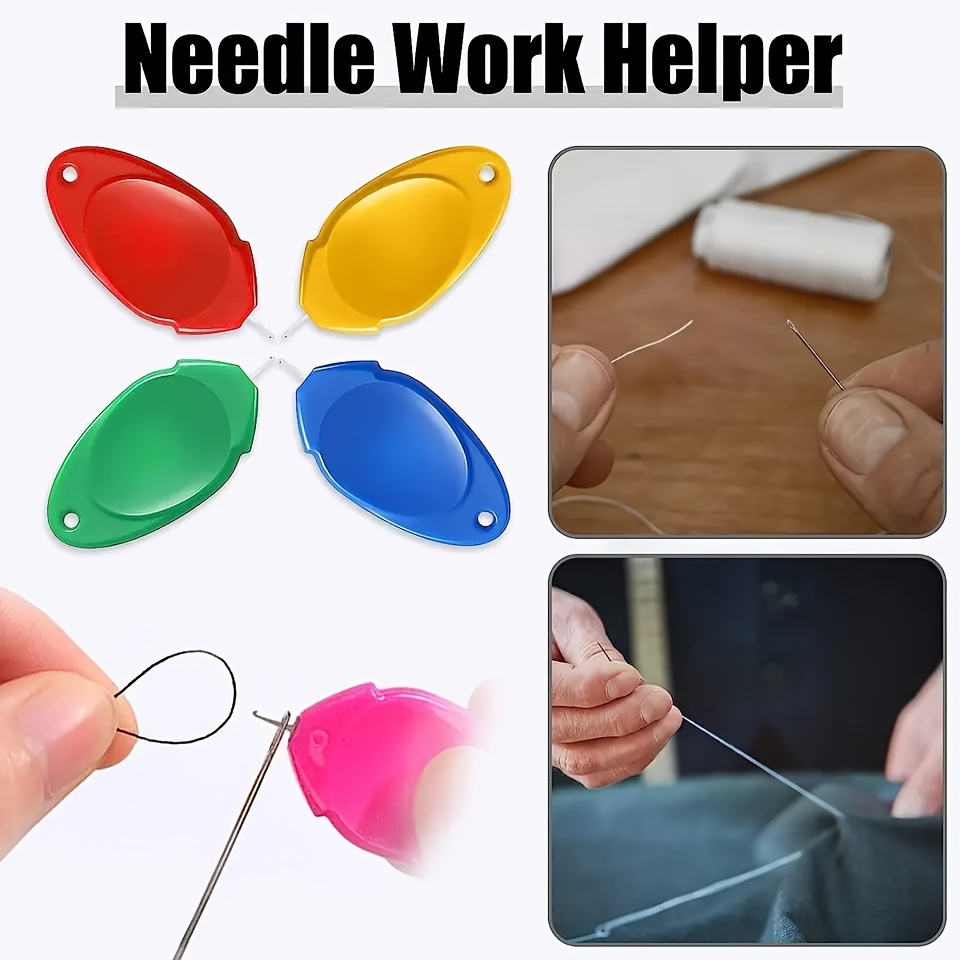 Needle Threader Plastic Hand Sewing Needles Diy Threading - Temu