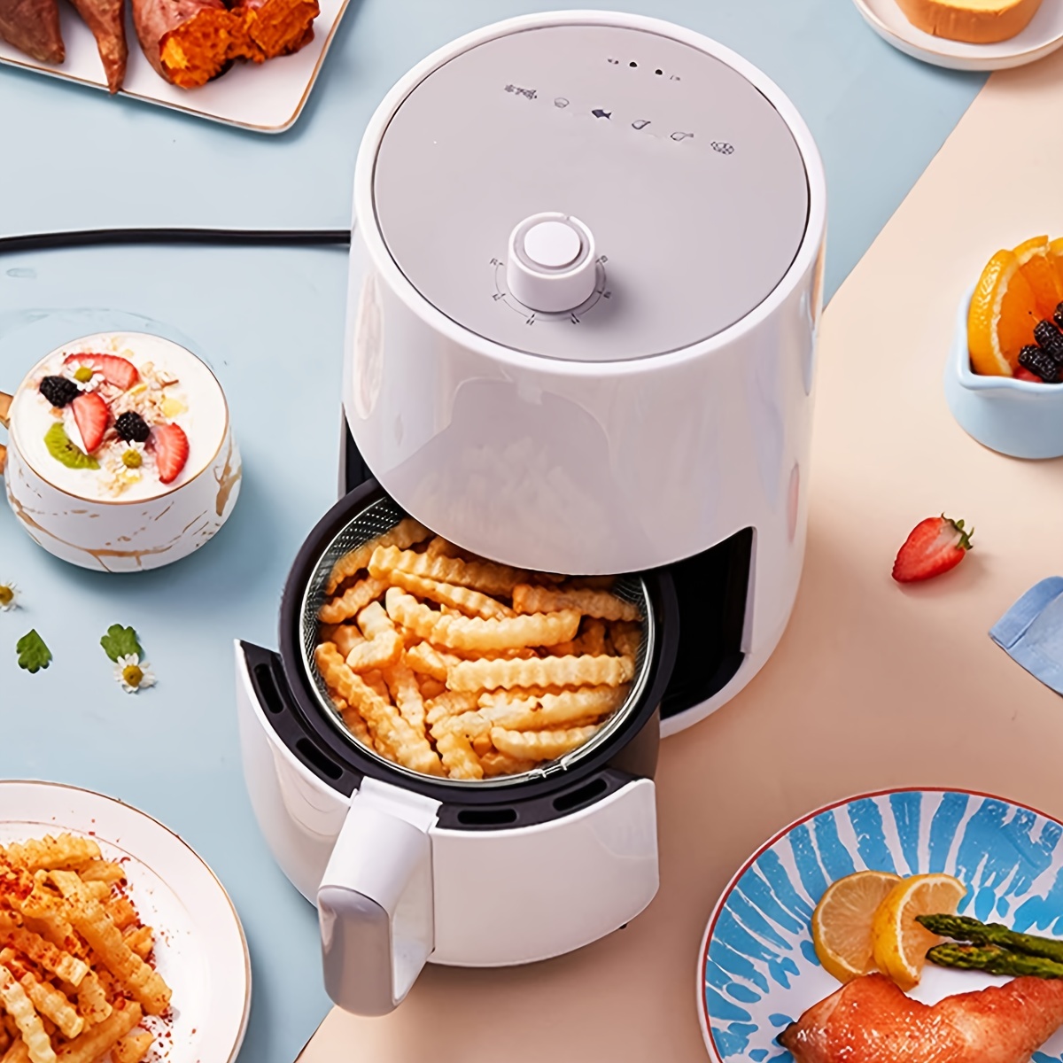 Air Fryer with Stainless Steel Basket Stainless Steel Frying