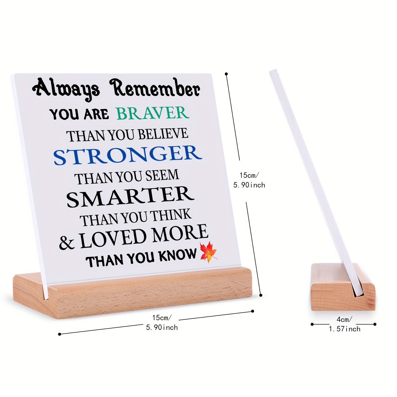 Acrylic Plaque,positive Motivational Encouragement Gifts For Women  Men,holiday Accessory, Birthday Party Supplies, Birthday Gift, Art Craft  Ornament Gift, Home Decor, Inspirational Quotes Acrylic Decor For Home  Office Desk Decorations - Temu Germany