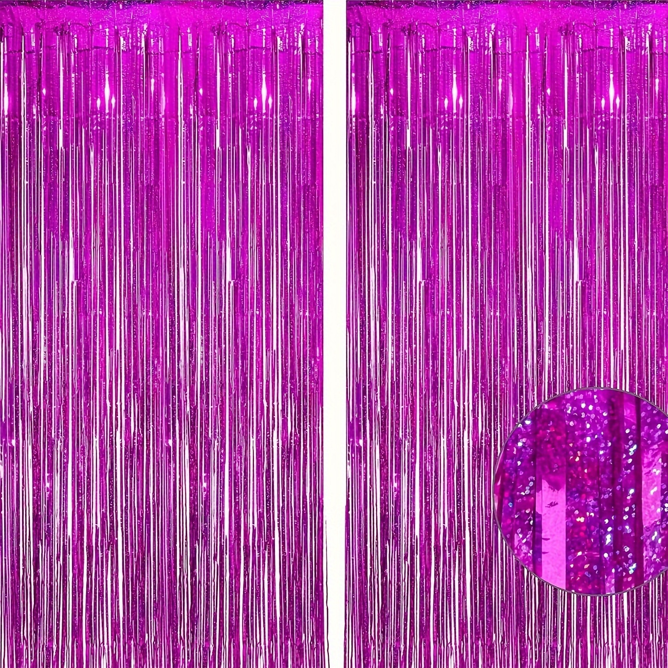 Fringe Curtain Backdrop Curtain Streamers Party Decorations Fringe Curtains  for Birthday Party Pink 