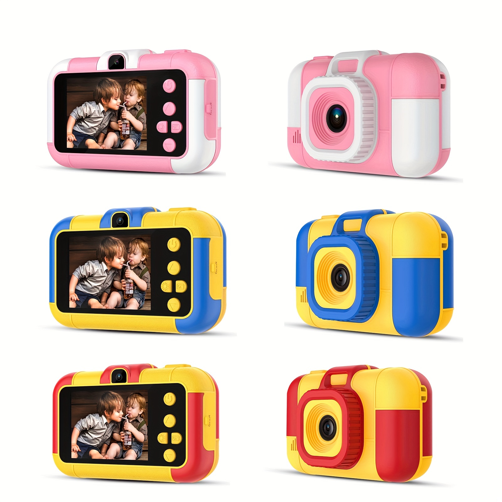 Caméra selfie pour enfants, cadeaux d'anniversaire de Noël pour les filles  âgées de 3 à 9 ans, caméras vidéo numériques HD pour tout-petits.jouet  portable pour 3 4 5 6 7 8 9 ans fille avec