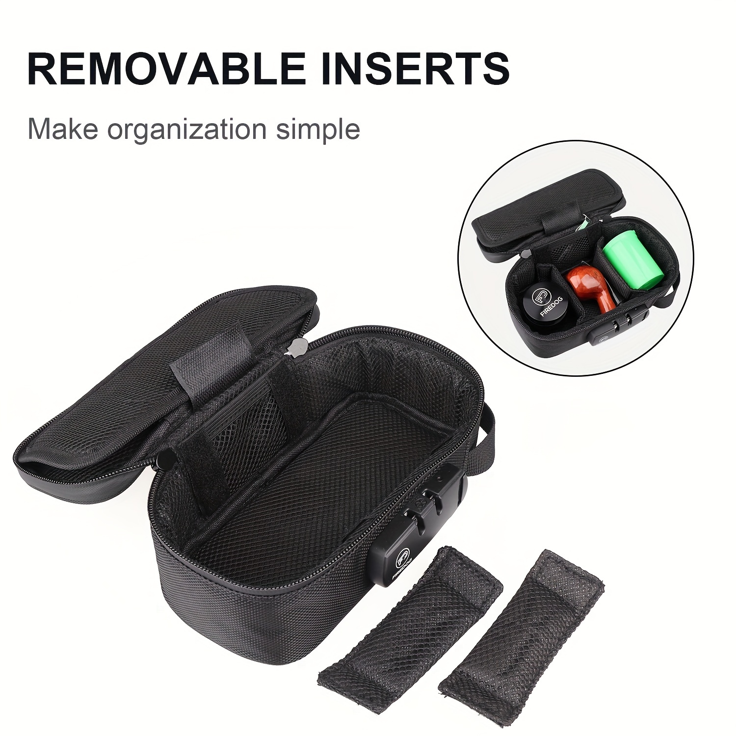 Smell Proof Odorless Bag With Easy Use Combination Lock