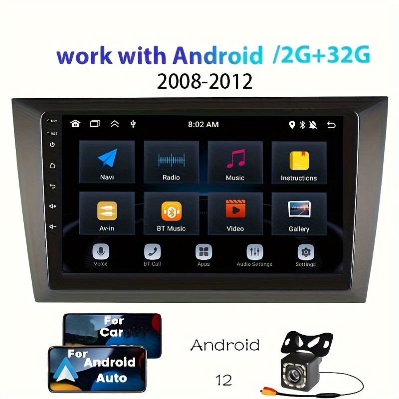 Android Single DIN - Estéreo para automóvil con navegación GPS en el  tablero, pantalla táctil abatible de 7 pulgadas, Bluetooth 1 DIN USB, WiFi