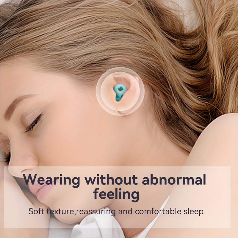 Earbuds anti-bruit sommeil sieste sommeil imperméable étudiant  apprentissage silicone artefacts réduction du bruit insonorisation earbuds