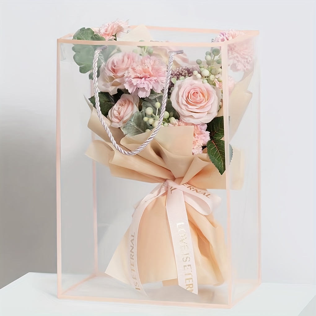 Handheld Paper Box Flower Arrangement Basket Packaging Bag Cute