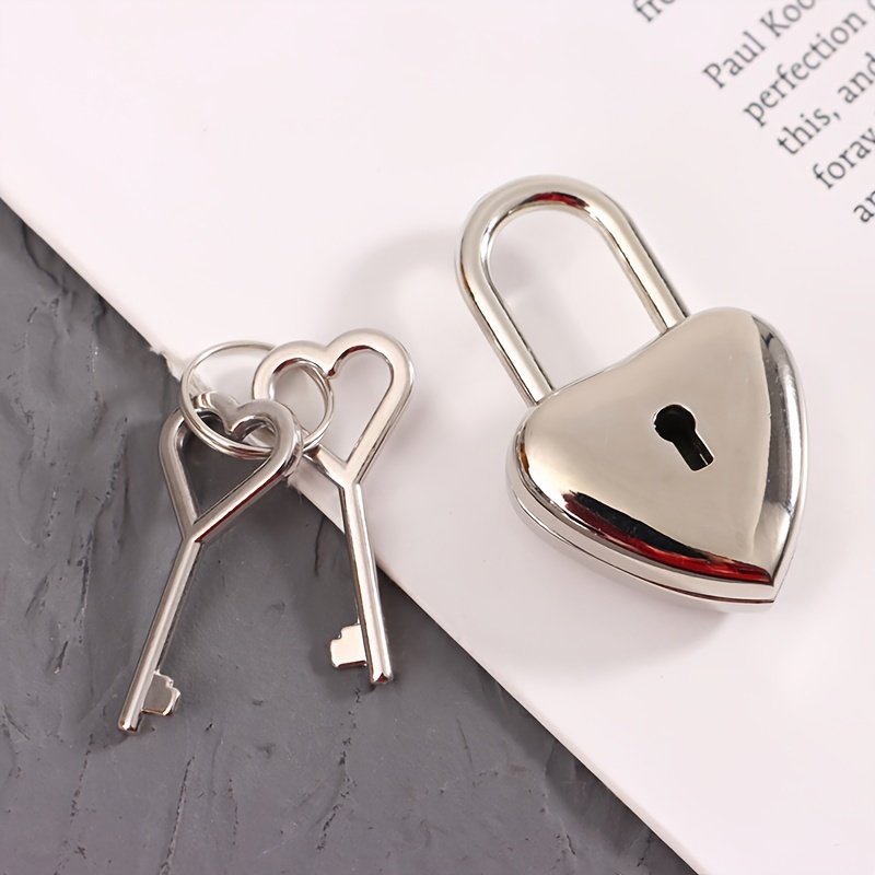 Extra Large Heart Lock and Key Set Padlock With Key Wedding Locks
