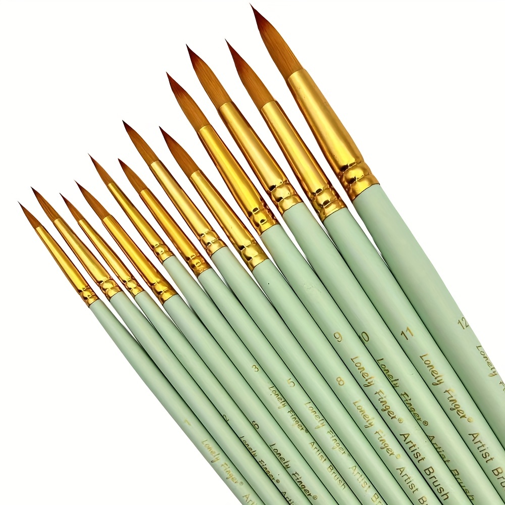 Paint Brushes Set Professional Paint Brush Round Pointed Tip - Temu