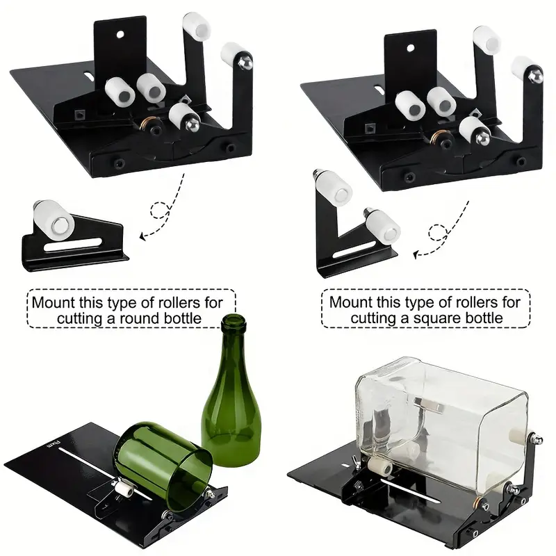 Glass Bottle Cutter Fix Square Round Bottle Cutting Machine - Temu