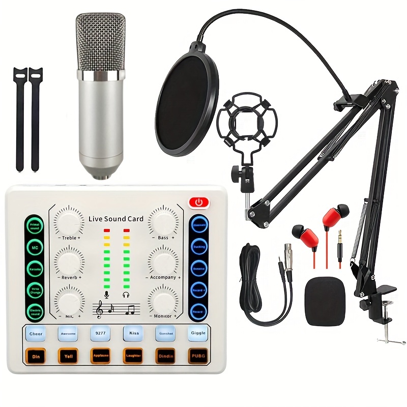 Ensemble D'équipement De Podcast Ensemble De Microphones De - Temu