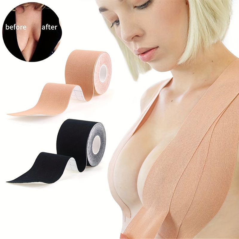 YXBNNY 3 Pairs Adhesive Bra Breast Lift Tape Reusable Invisible