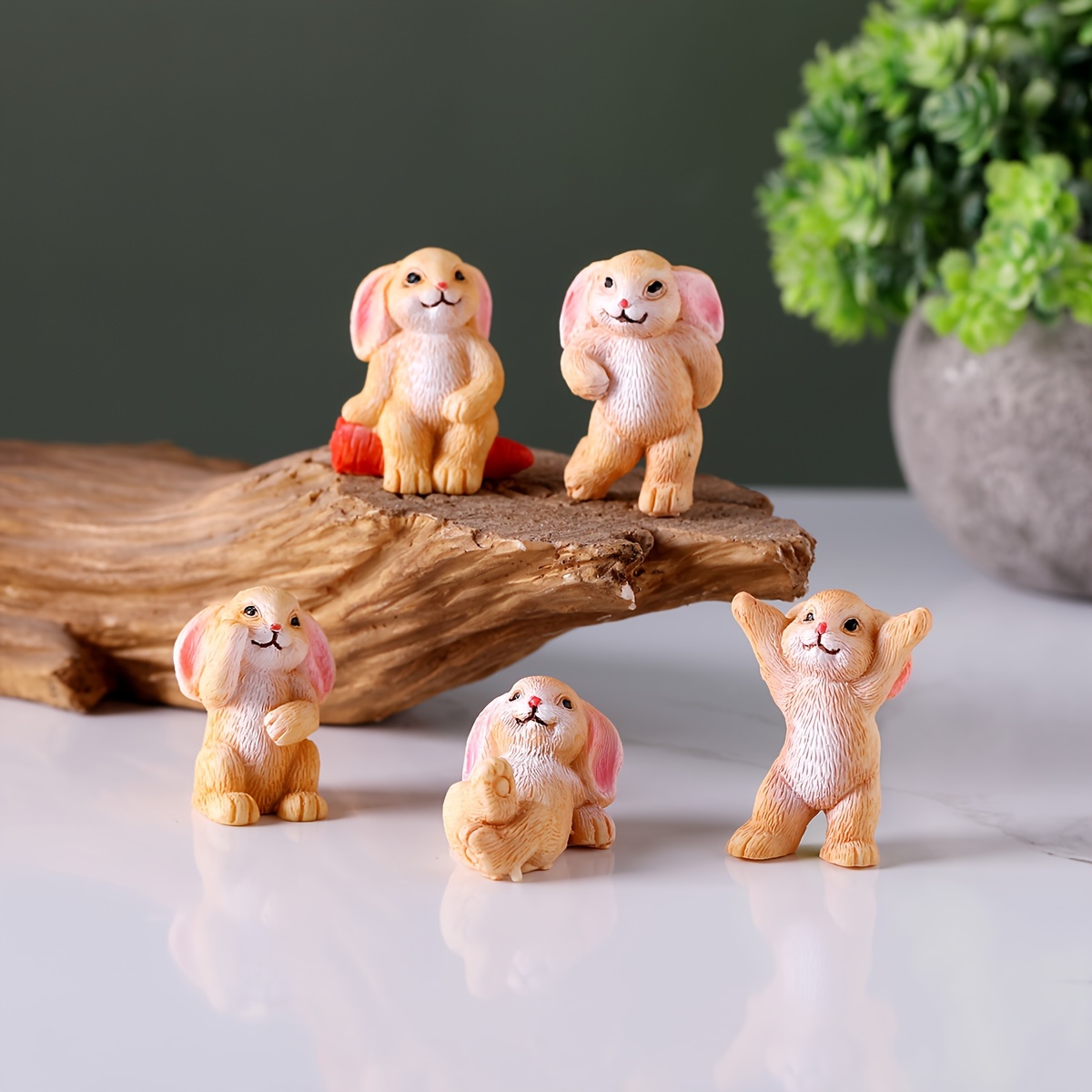 Ensemble de 48 ANIMAUX MINIATURES EN PLASTIQUE Terrarium maison de poupée  animaux de la ferme bébés figurines figurine fée jardin diorama artisanat  Mini Small Minis -  France