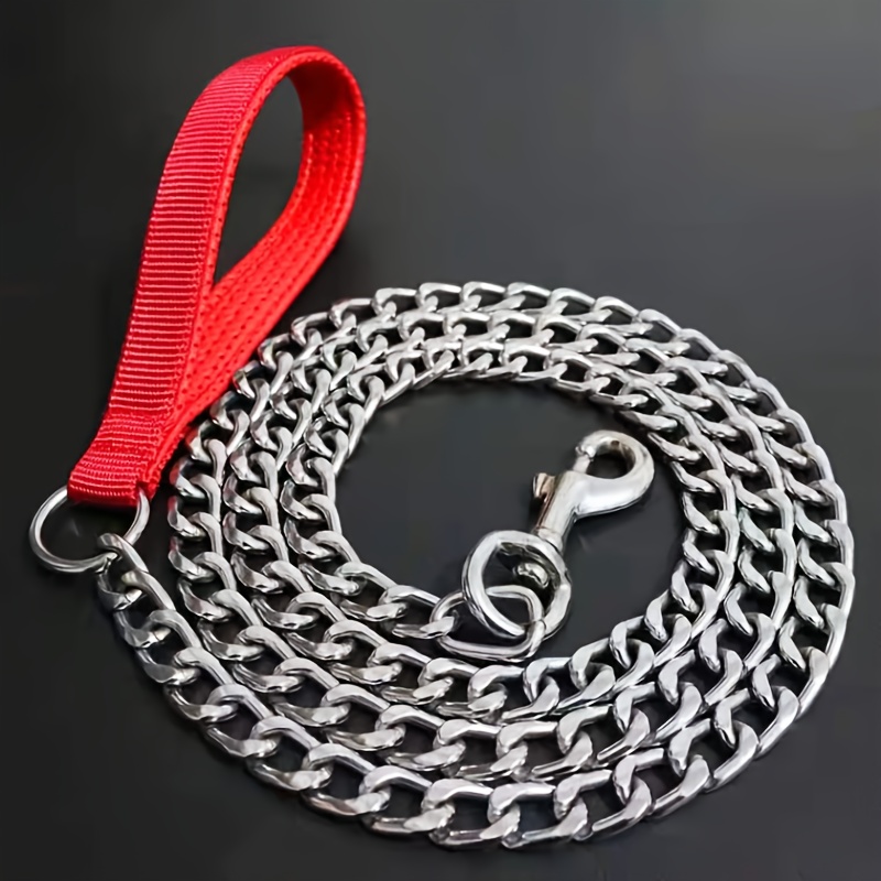 stainless   leash with foam handle anti chafing design pet lead for small medium and large dogs Product details 2