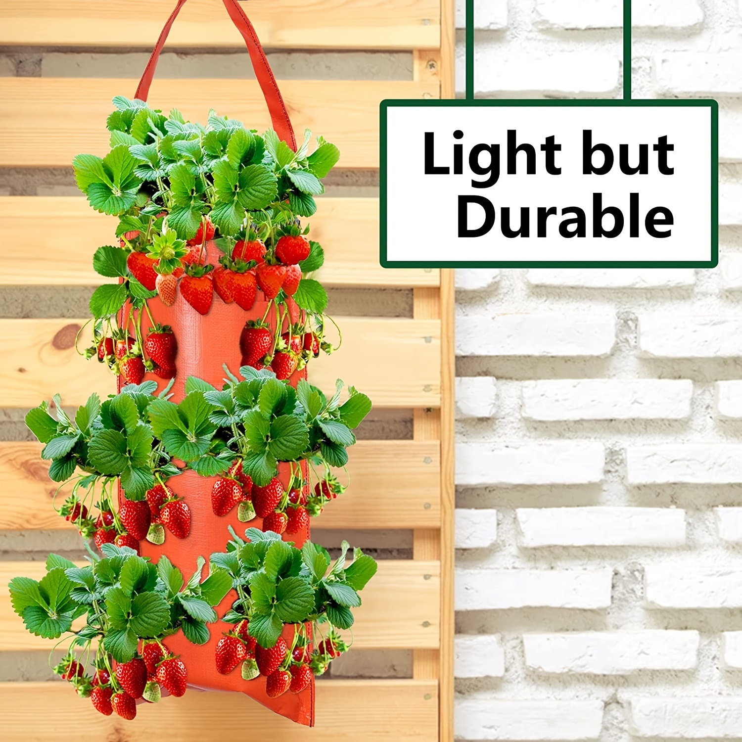 Hanging Plant Bag For Strawberry, Vertical Grow Bag For Vegetables