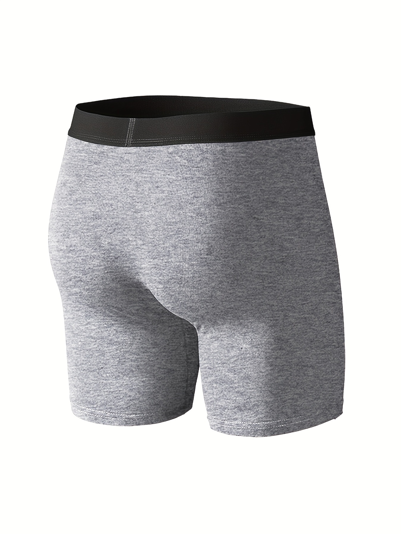 Men's Underwear, Plain Color Stretch Fashion Breathable Comfy