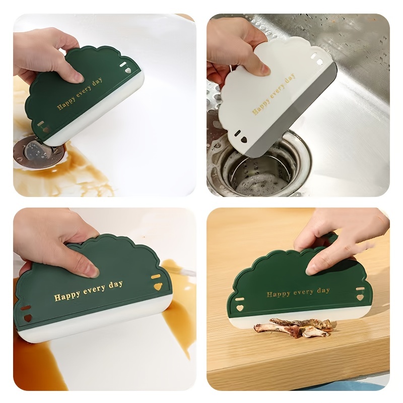 Sink Squeegee Kitchen Cleaning Scraper For Sink And Stove Soft Scrub For  Shower Glass Door Windows