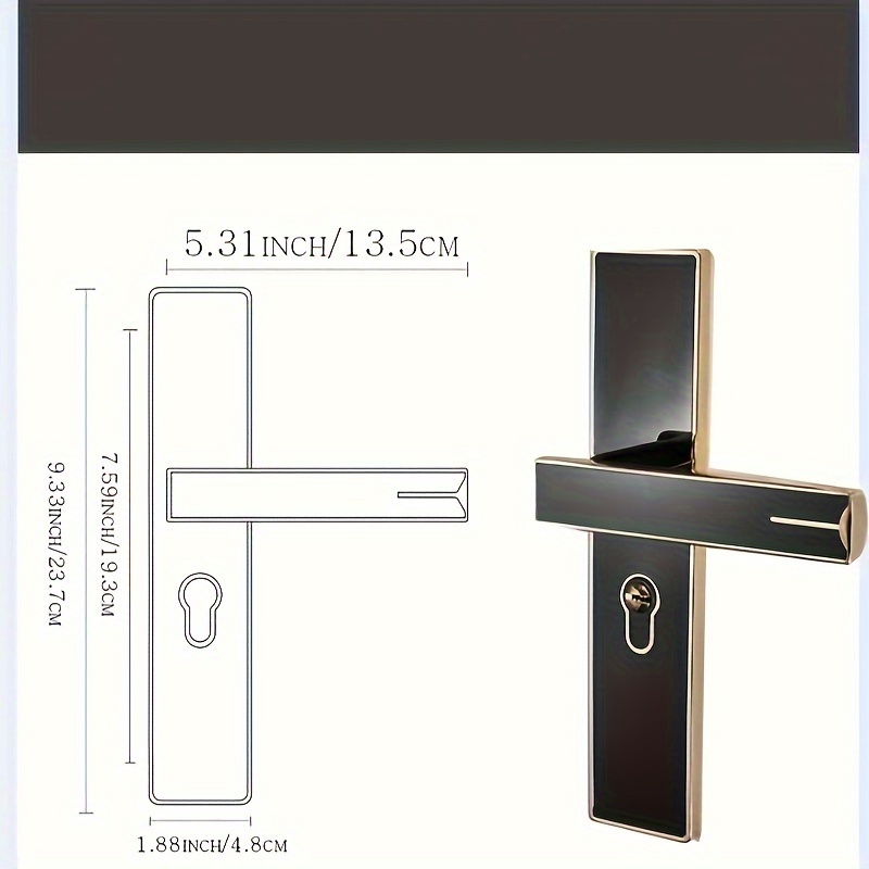 Simple Modern Door Handle Door Lock Stainless Steel - Temu
