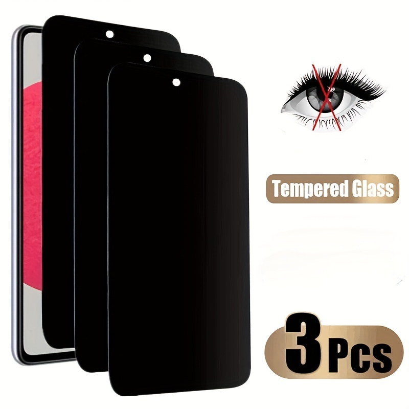 

3-piece Privacy Screen Protector For Iphone 14 Pro Max, 15 Pro Max, 13 Pro Max, 12 Pro Max, 15 Plus, 14 Plus, Xs Max, X, Xs, Xr, 7, And 8 Plus, Made Of Tempered Glass With Anti-peeping Function