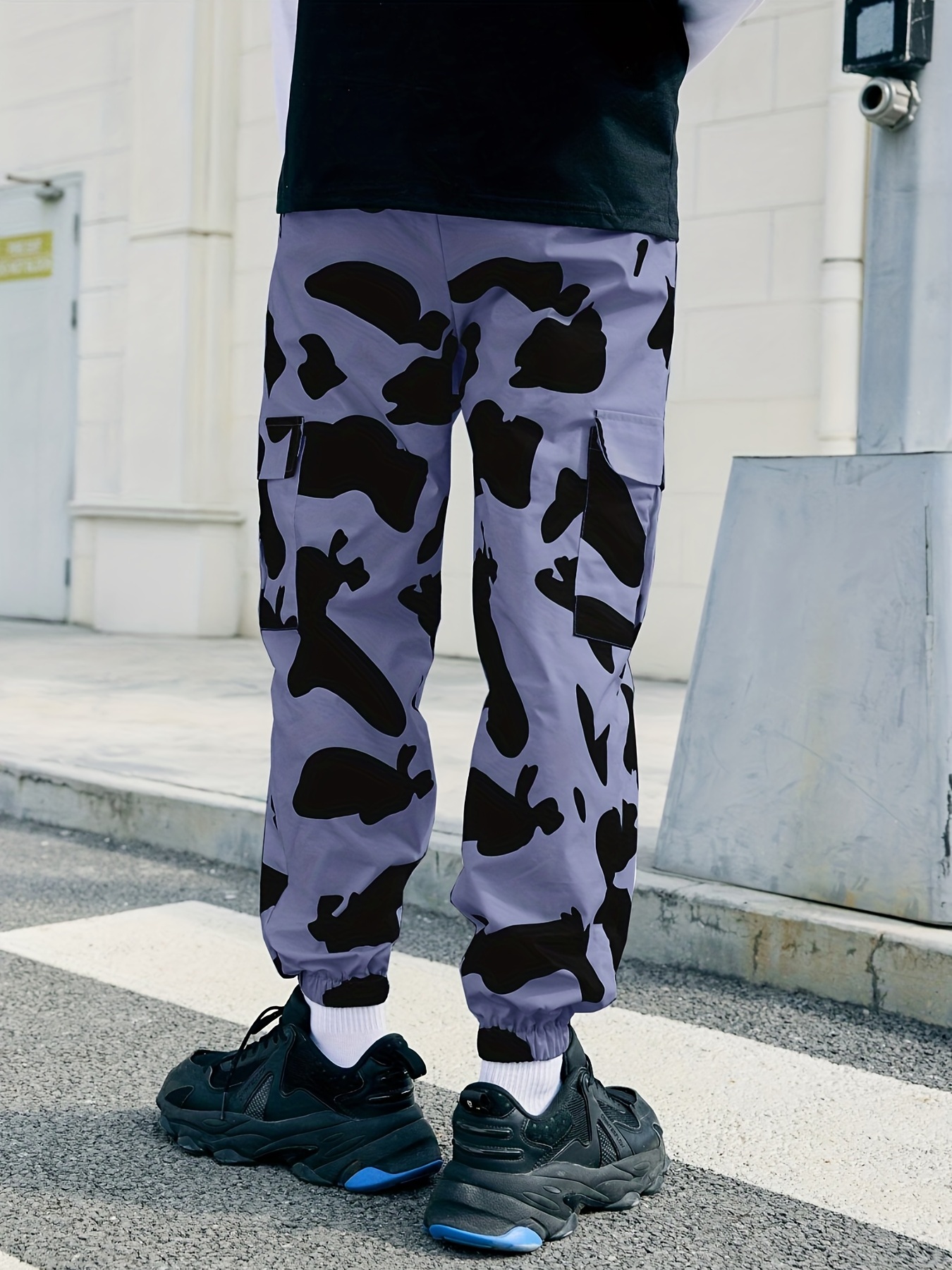 Plus size hot sale blue camo pants