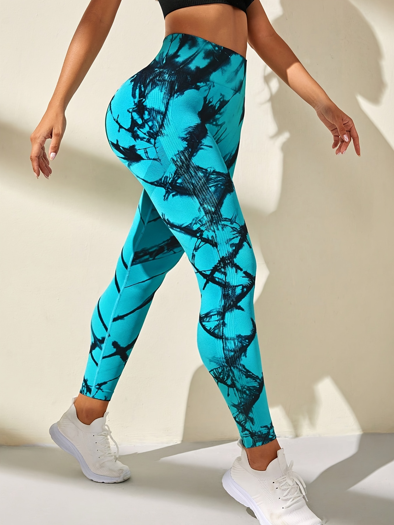 Yoga Trendy Tie Dye Yoga Leggings M-shaped Seam Booty Sculpt Wide Waistband  Sports Leggings With Side Pocket for Sale New Zealand, New Collection  Online