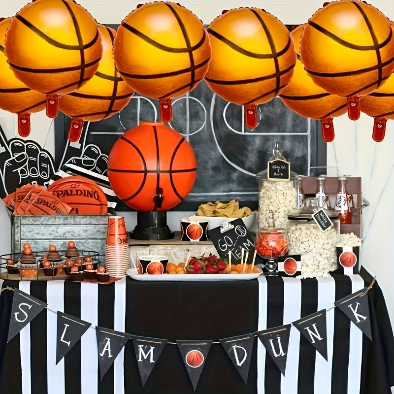  Basketball Balloon garland kit Orange Black Metallic Silver and  Basketball Aluminum Film Balloons for Sport theme Party NBA all star Space  jam Birthday decorations : Toys & Games