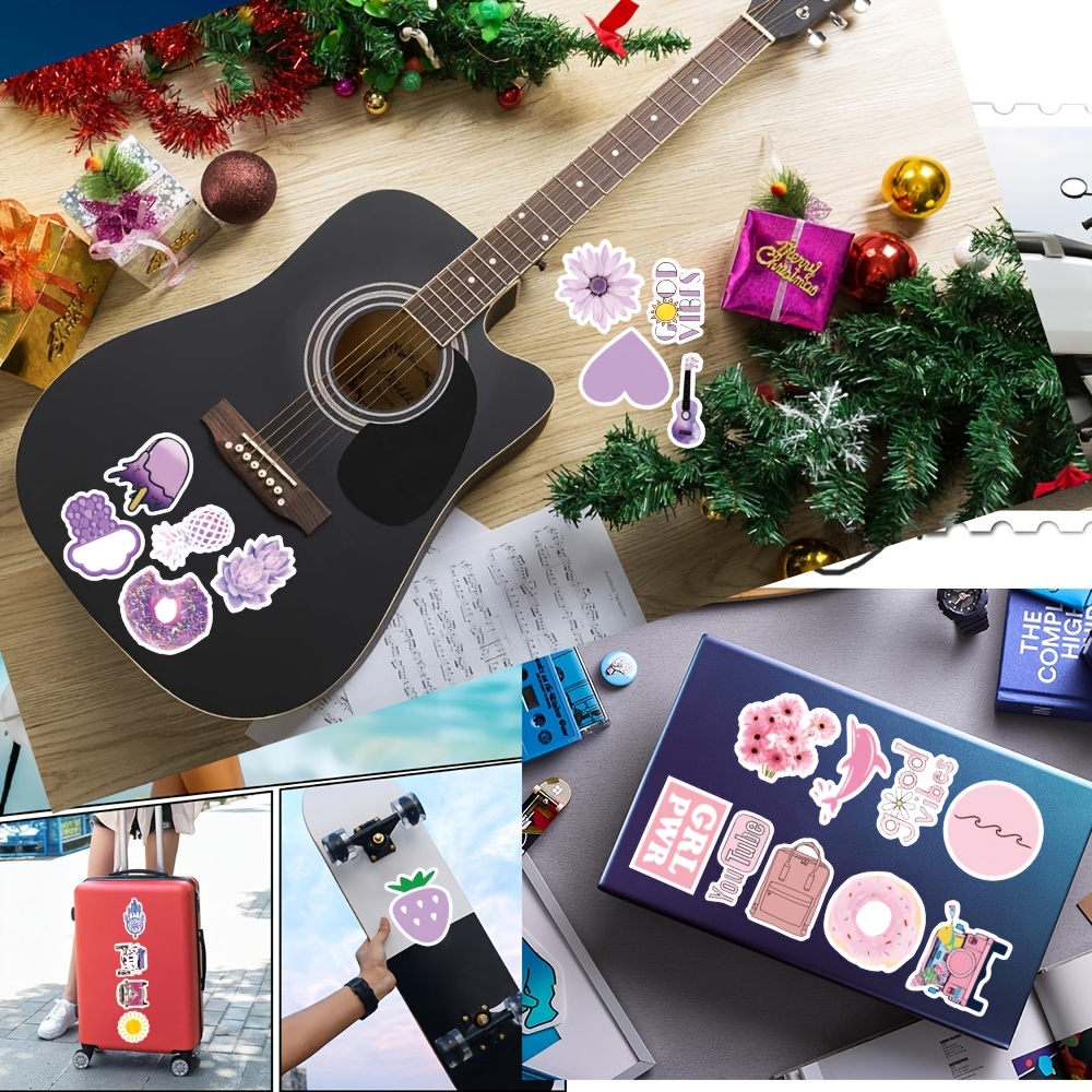  200 PCS Cute Stickers Pack,Vinyl Waterproof Stickers for  Laptop,Skateboard,Water Bottles,Computer,Phone,Guitar,VSCO Stickers for  Adult,Perfect for Gift : Cell Phones & Accessories