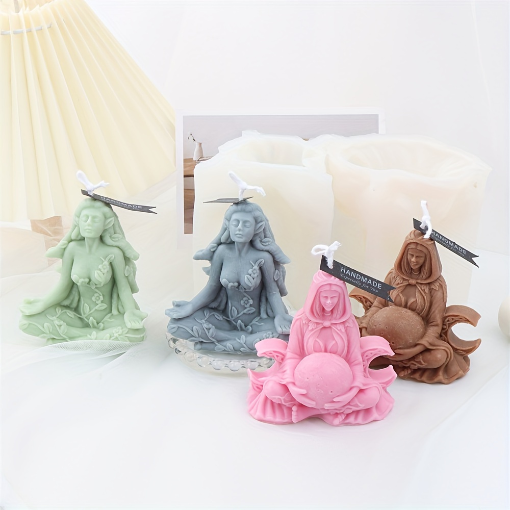 1pc DIY Earth Goddess Gaia Goddess Candle Silicone Mold - Temu Italy