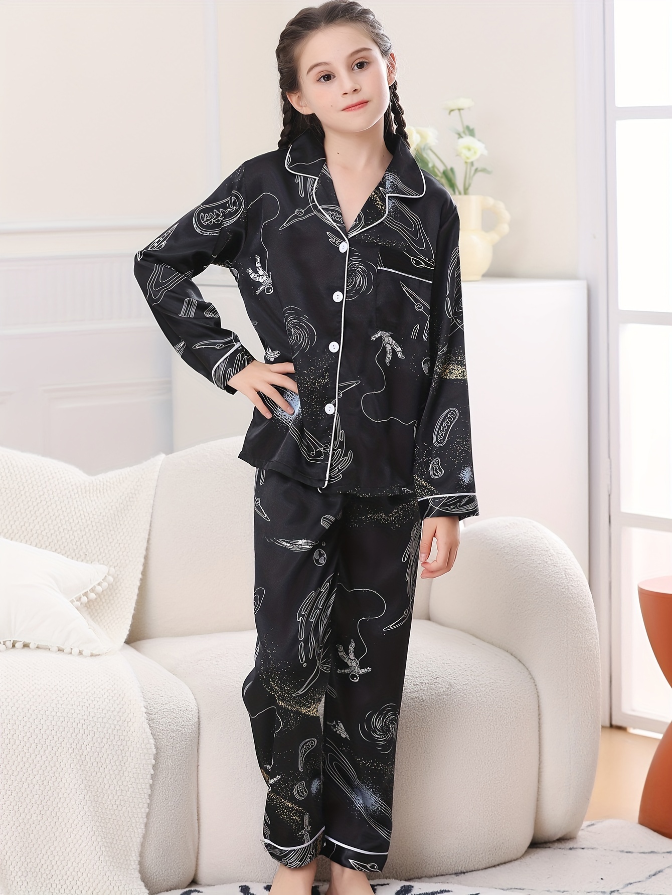 Girls discount astronaut pajamas