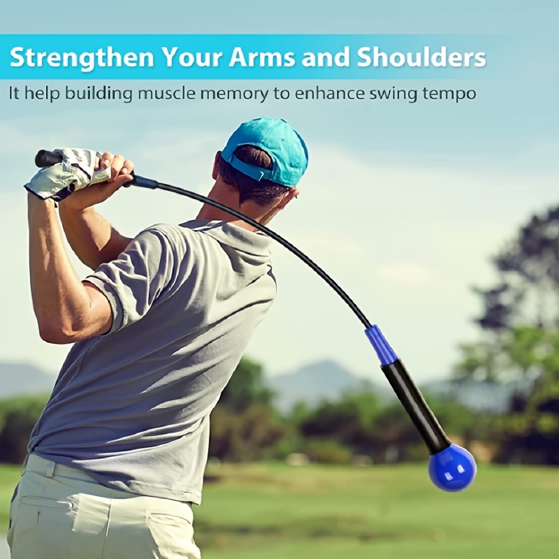 Golf Swing Trainer Training Aid Swing Trainer Golf Practice Warm-Up Stick  for Strength Flexibility and Tempo Training w/4 Colour & 2 Size 