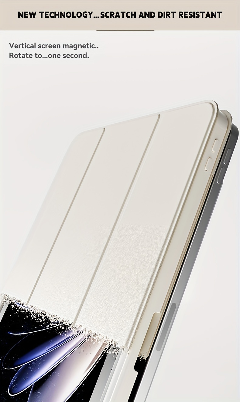 720° Magnetic Rotating Acrylic Transparent Case For Ipad Pro - Temu