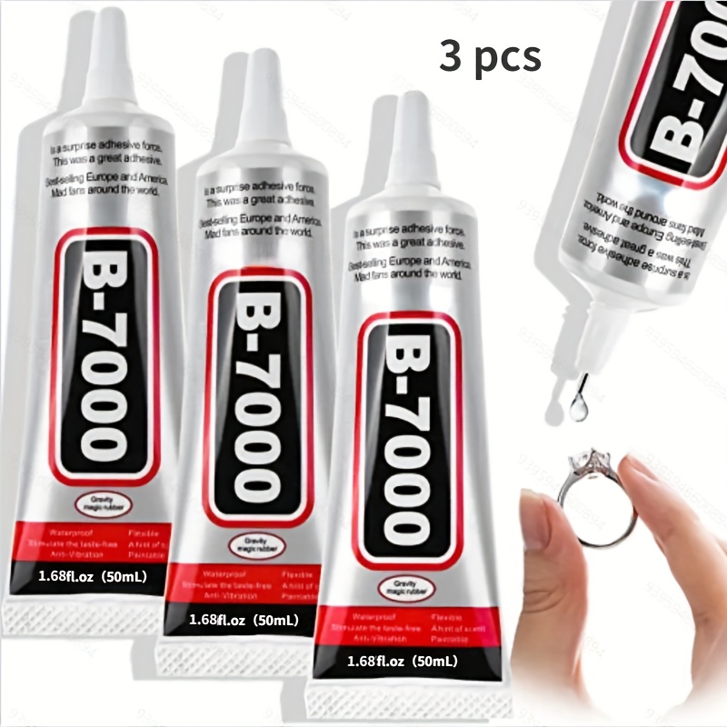 B7000 Glue with Needle Mobile Phone Point Drill DIY Jewelry Decorative Mobile Phone Screen Glue, Size: Large, Clear