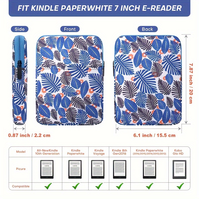 kindle Sleeve Case For 6 6.8 IN 2021 Pocket protective cover Zipper
