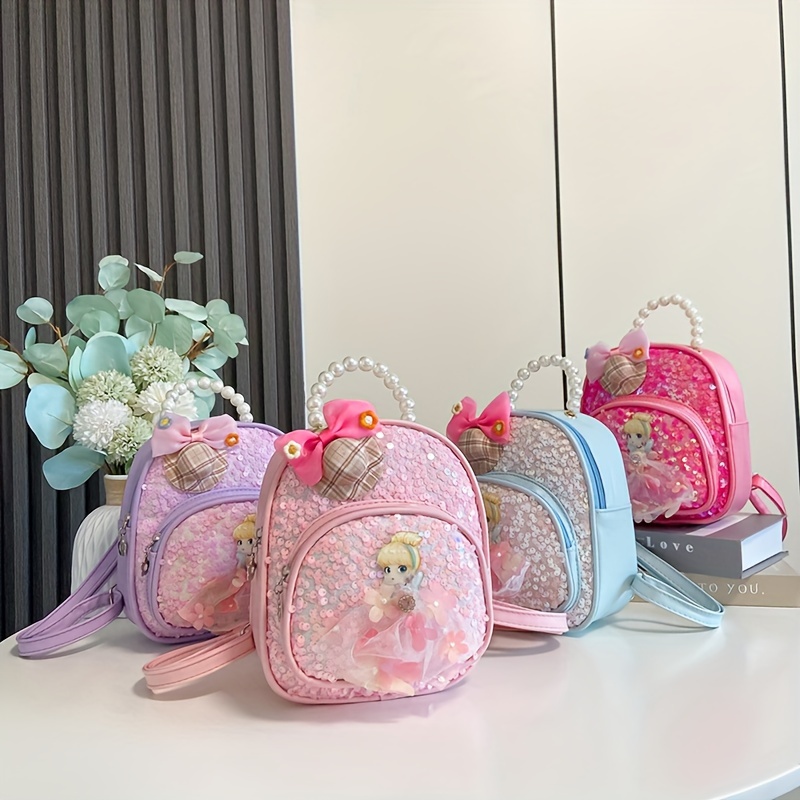 2 Pcs Petit Sac à Bandoulière pour Filles, Licorne Bandoulière Sac a Main  Petite Fille Mignonnes Épaule Brillant Sac à Main