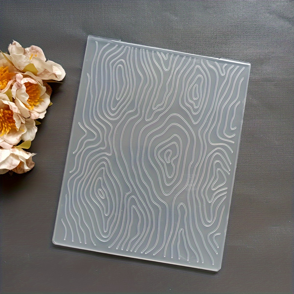 Zasg Shape Of Tree Rings Embossing Folder Transparent Temu Australia