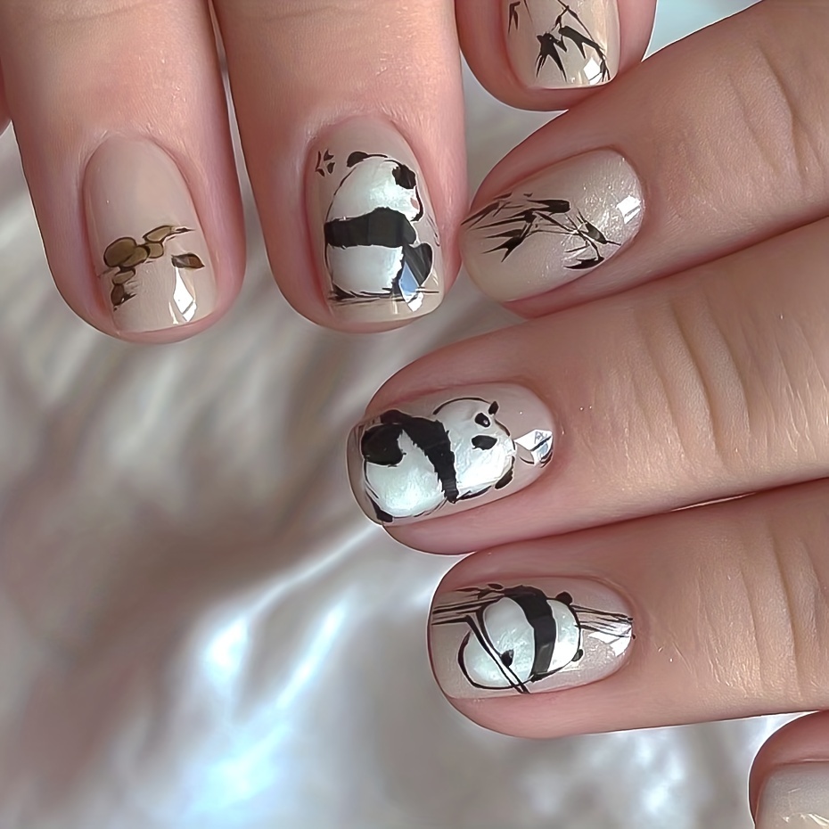 Cute Cartoon Cow Nail Art Sticker Decals 5d - Temu