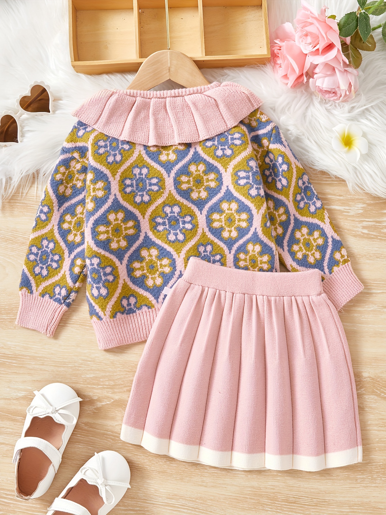 Knitted 2 piece set best sale baby girl